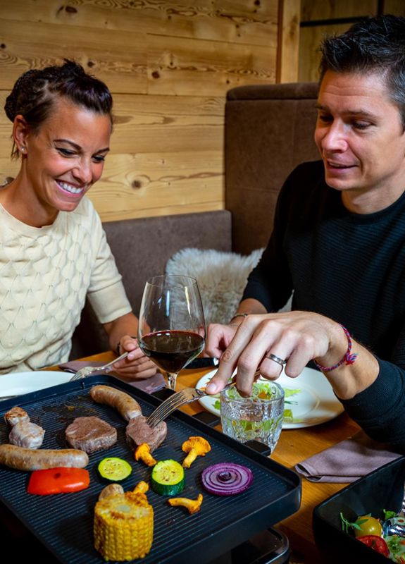 Abendessen im Chalet