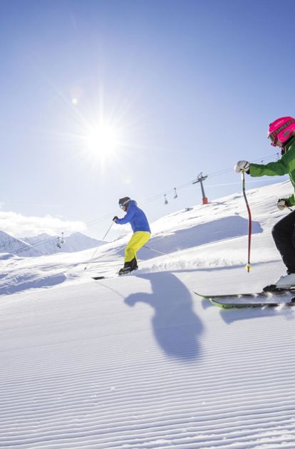 Auf der Skipiste